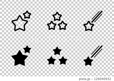星のアイコンセット 126040932