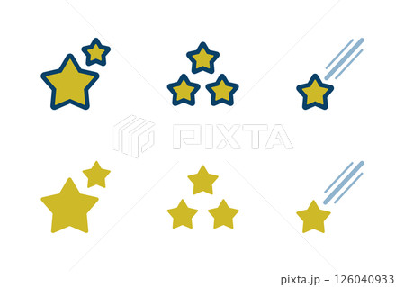 星のアイコンセット 126040933