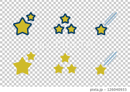 星のアイコンセット 126040933