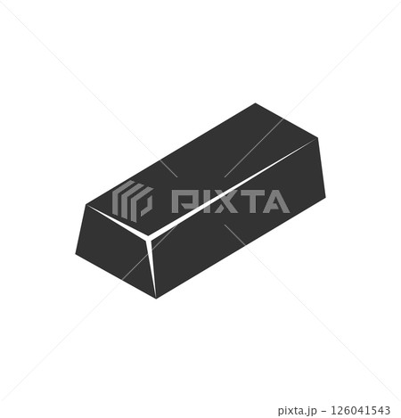 Gold bar stack icon in flat style. Golden ingot vector illustration on isolated background. Financial treasure sign business concept. 126041543