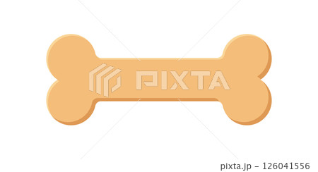 Dog bone icon in flat style. Human skeleton vector illustration on isolated background. Healthy orthopedic sign business concept. 126041556