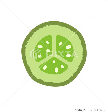 Cucumber vegetable icon in flat style. Gherkin plant vector illustration on isolated background. Healthy food sign business concept. Cucumber vegetable icon in flat style. Gherkin plant vector illustration on isolated background. Healthy food sign business concept. 126041607