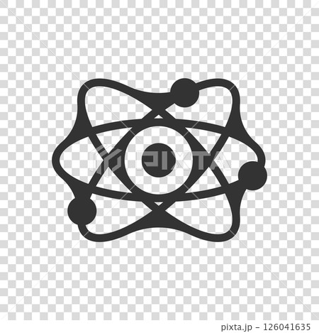 Science icon in flat style. Dna cell vector illustration on white isolated background. Molecule evolution business concept. 126041635