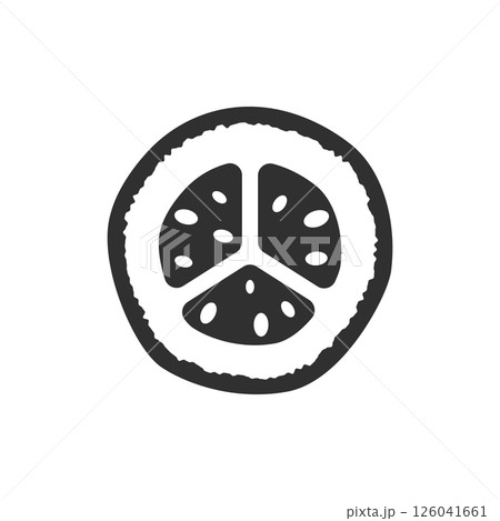 Cucumber vegetable icon in flat style. Gherkin plant vector illustration on isolated background. Healthy food sign business concept. 126041661