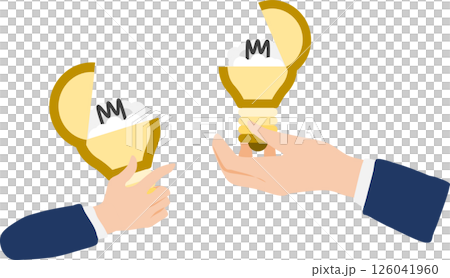 アイデアが閃くイラスト	 126041960