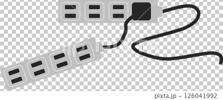 Power cable graphic illustration 126041992