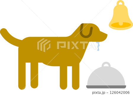 パブロフの犬のグラフィック素材イラスト パブロフの犬のグラフィック素材イラスト 126042006