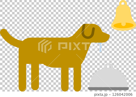 パブロフの犬のグラフィック素材イラスト パブロフの犬のグラフィック素材イラスト 126042006