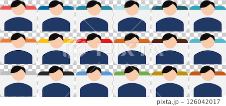 Illustration set of male business icons Illustration set of male business icons 126042017