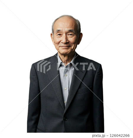 ジャケットを着た高齢者 ジャケットを着た高齢者 126042266