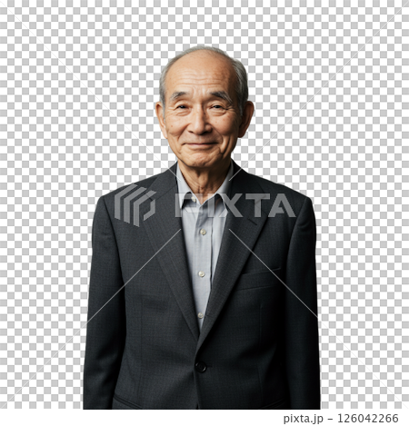 ジャケットを着た高齢者 ジャケットを着た高齢者 126042266