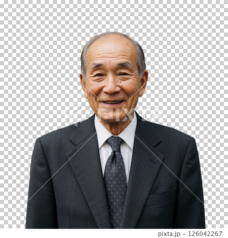 スーツを着た高齢者 スーツを着た高齢者 126042267