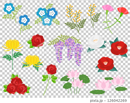 お花のアイコンセット 126042269