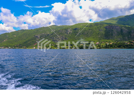 View of Lake Ohrid in North Macedonia View of Lake Ohrid in North Macedonia 126042958