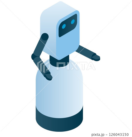 Humanoid robot icon futuristic ai cyborg vector 126043150