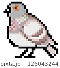 ドット絵 アニマルイラスト カワラバト (栗二引) 126043244