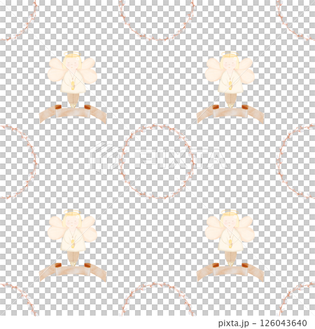 Baby baptism watercolor pattern. Illustrations angel and a willow wreath on isolated white background. Cute clipart for design of christening and birth cards and banners Baby baptism watercolor pattern. Illustrations angel and a willow wreath on isolated white background. Cute clipart for design of christening and birth cards and banners 126043640