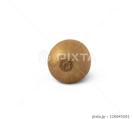 Top view of whole kiwi fruit isolated on white Top view of whole kiwi fruit isolated on white 126045081
