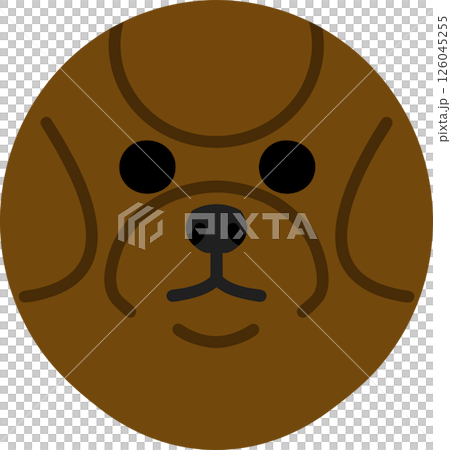 生氣的玩具貴賓犬圓形插圖 126045255