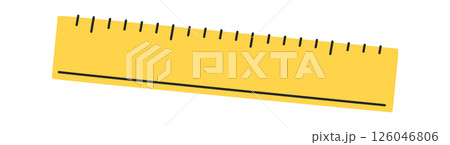 Ruler hand drawn sewing stuff Ruler hand drawn sewing stuff 126046806