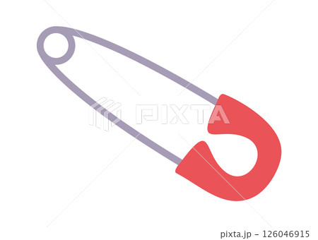 Metallic safety pin attachment supply 126046915