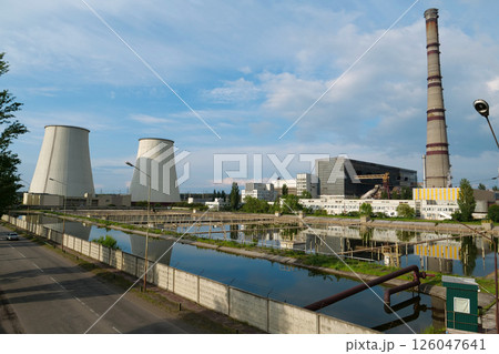 View on the heat electric power station View on the heat electric power station 126047641