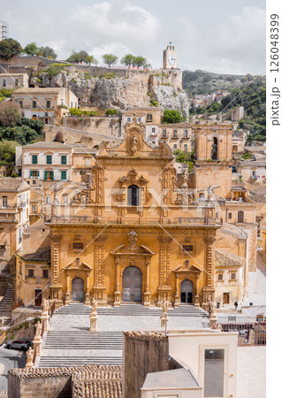 Panoramic view of Modica, Sicily Panoramic view of Modica, Sicily 126048399