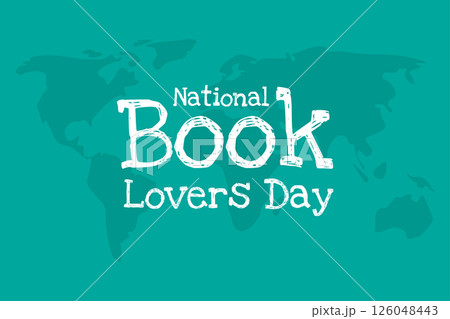 world book lovers day flat vector illustration.	 126048443