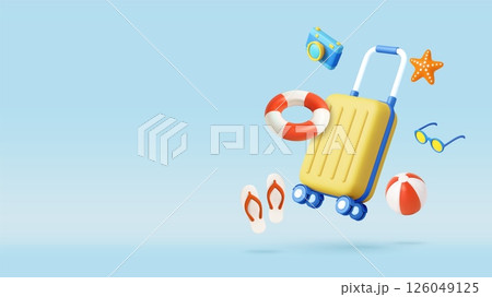 3d Flying Summer Travel Items 126049125