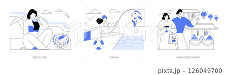 Exotic destination isolated cartoon vector illustrations se Exotic destination isolated cartoon vector illustrations se 126049700