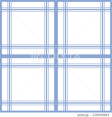 Classic kitchen plaid style pattern. Geometric check tablecloth print in blue and white color. Simple minimalistic background checkered plaid for textile home design. Classic kitchen plaid style pattern. Geometric check tablecloth print in blue and white color. Simple minimalistic background checkered plaid for textile home design. 126049963