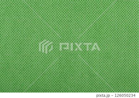 Green fabric cotton texture. Textile background fabric 126050234
