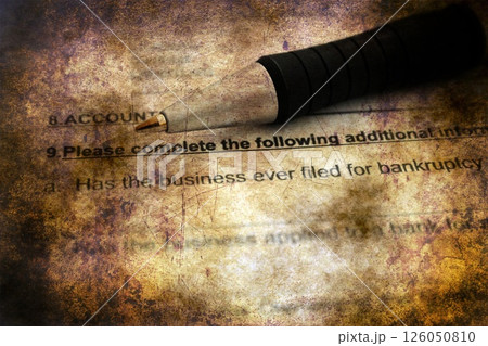 Survey form grunge concept Survey form grunge concept 126050810