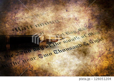 Marriage certificate grunge concept 126051204