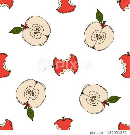 Seamless cute pattern. Pattern for textiles in hand draw style 126051271
