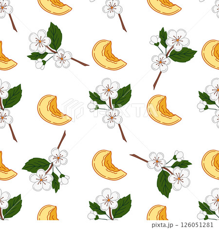 Seamless cute pattern. Pattern for textiles in hand draw style 126051281