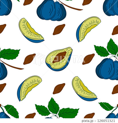Pattern for textile or kitchen in hand draw style. Seamless pattern 126051321