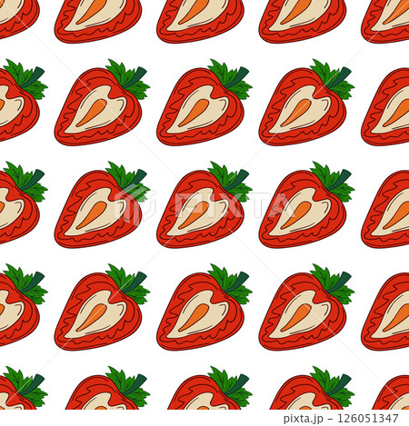 Pattern for textile or kitchen in hand draw style. Seamless pattern 126051347