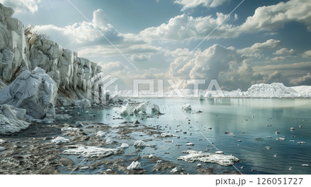 Melting Glaciers And Rising Sea Level 126051727