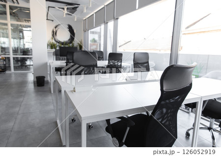 Picture of an office premises with modern furniture and design 126052919