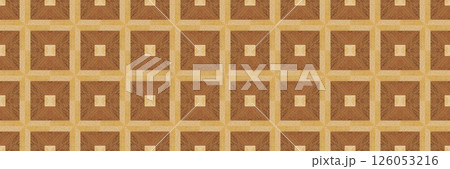 Wooden marquetry frame can be patterns created from the combination of pine wenge and walnut wood, wooden floor, parquet, cutting board 126053216