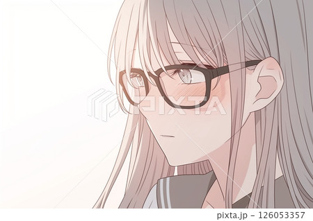 ドキドキする女子高生・イラスト「AI生成画像」 126053357