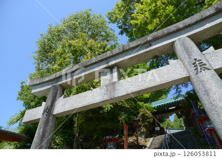 松ヶ崎大黒天　参道の鳥居　京都市左京区松ヶ崎 126053811