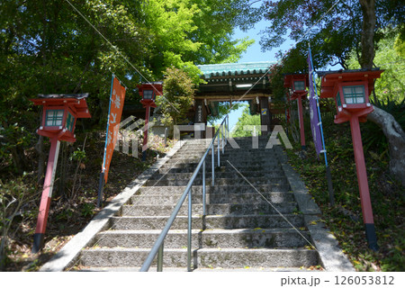 松ヶ崎大黒天　参道の石段　京都市左京区松ヶ崎 126053812