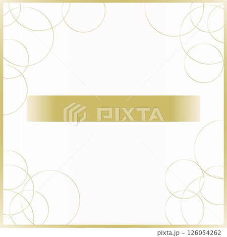 ゴールドの白帯つき背景テンプレート(上品・文字が映える構成) ゴールドの白帯つき背景テンプレート(上品・文字が映える構成) 126054262