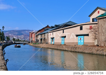 北海道 小樽運河の風景 北海道 小樽運河の風景 126054734