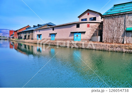 北海道 小樽運河の風景 北海道 小樽運河の風景 126054738