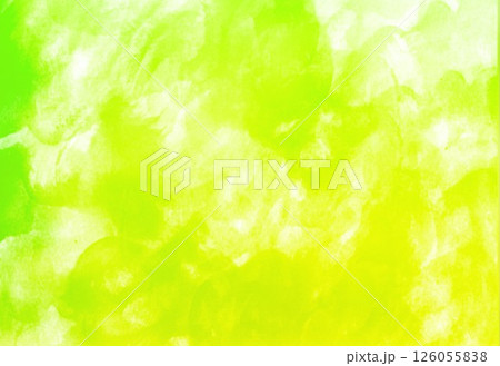 手描きクレヨンタッチと水彩背景緑色 手描きクレヨンタッチと水彩背景緑色 126055838