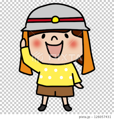 戴著消防員帽子的孩子(女孩 2) 戴著消防員帽子的孩子(女孩 2) 126057431