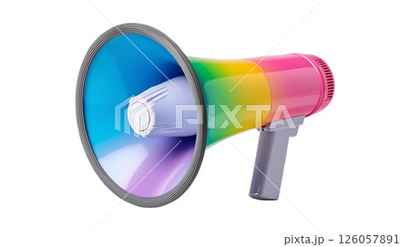Rainbow pride loudspeaker 126057891